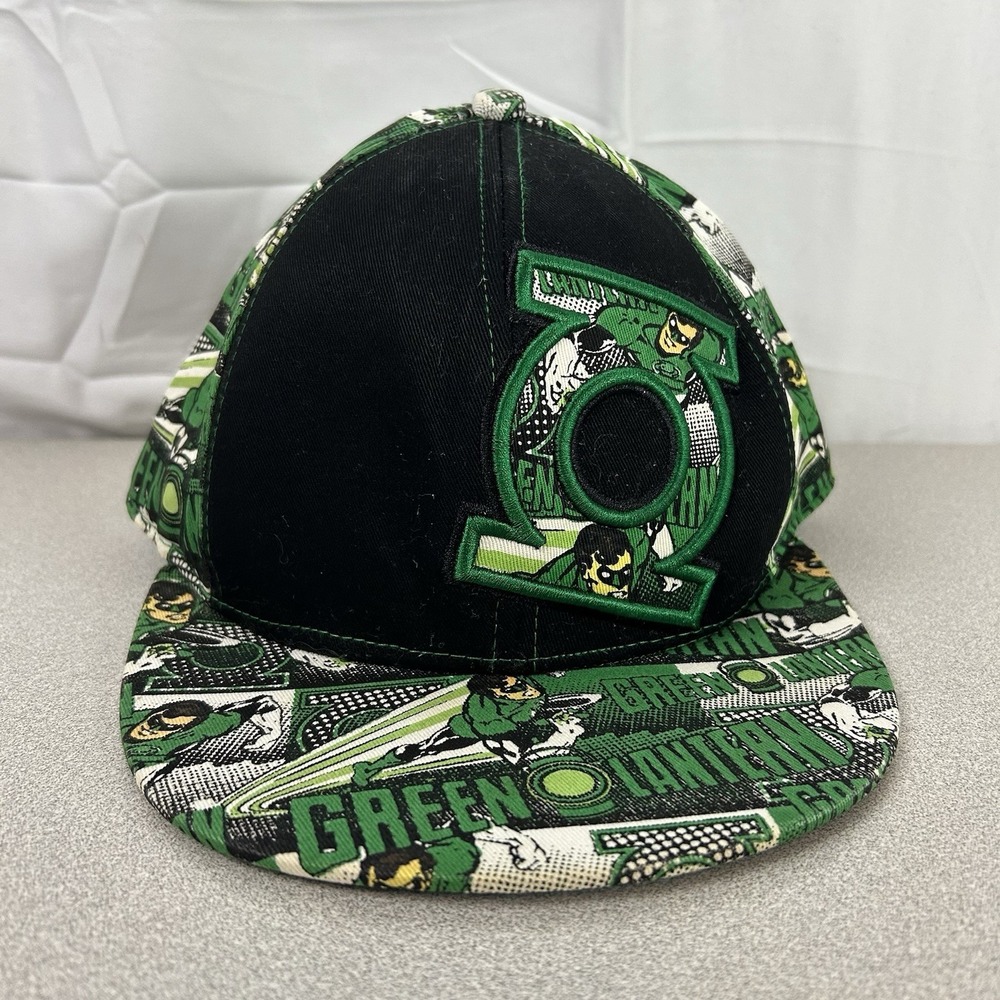 Green Lantern Hat Cap Fitted Embroidered Adult Men DC Comics‎